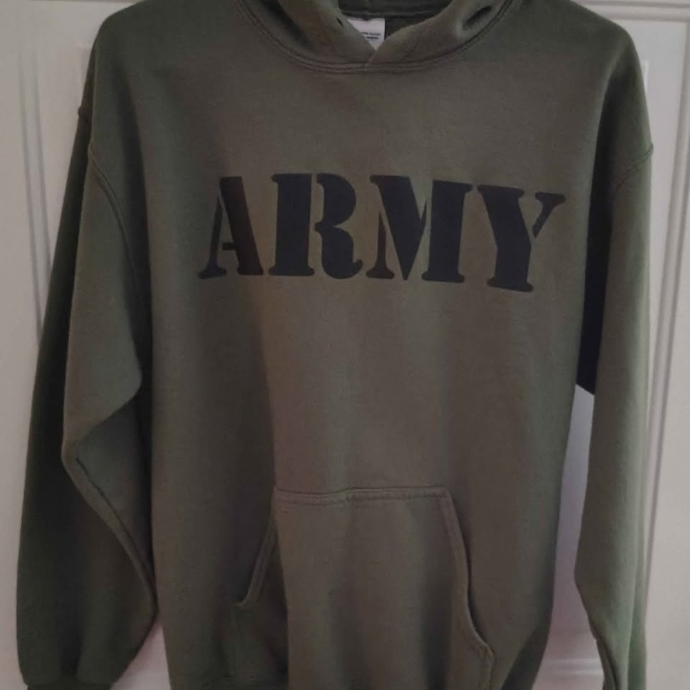 Men's Army Green Hoodie